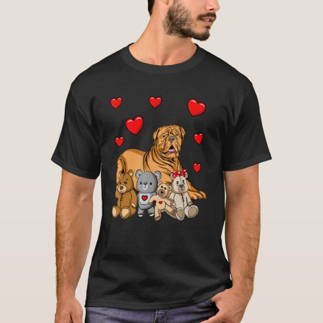 Bordeaux Hund Cudely Leksak T Shirt (Framsida)
