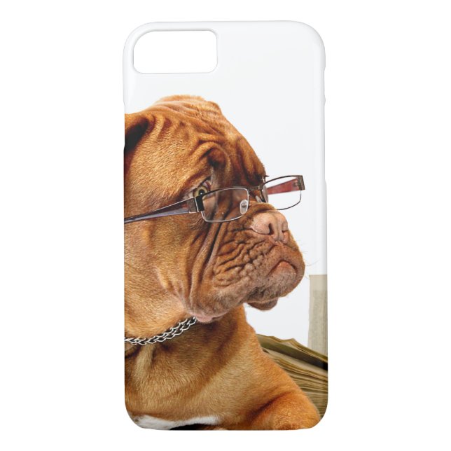 Bordeaux hund i exponeringsglas Case-Mate iPhone skal (Baksida)