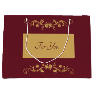 Bordeaux Personlig Large Gift Bag