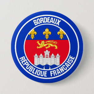 Bordeaux Round Emblem Knapp