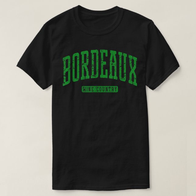 Bordeaux Vin Land Vintage T-Shirt (Design framsida)
