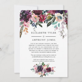 Bordeaux-vin Reducerad Bröllopsgästlista Meddelande