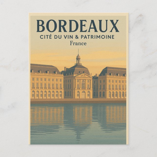 BORDEAUX — VINETS STAD & ARV VYKORT (Framsida)