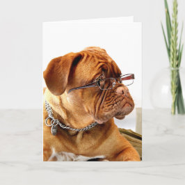 Bordeauxhund Helgkort