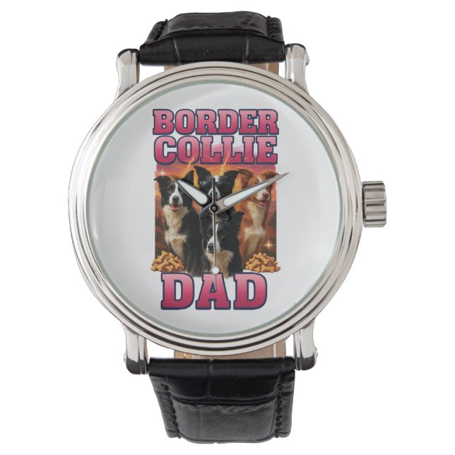 Border collie    armbandsur (Framsida)