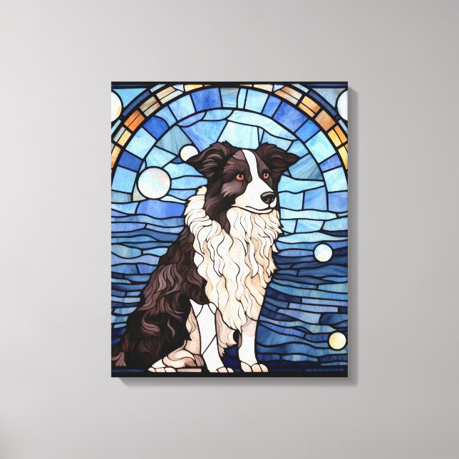 Border Collie  Canvastryck (Framsida)