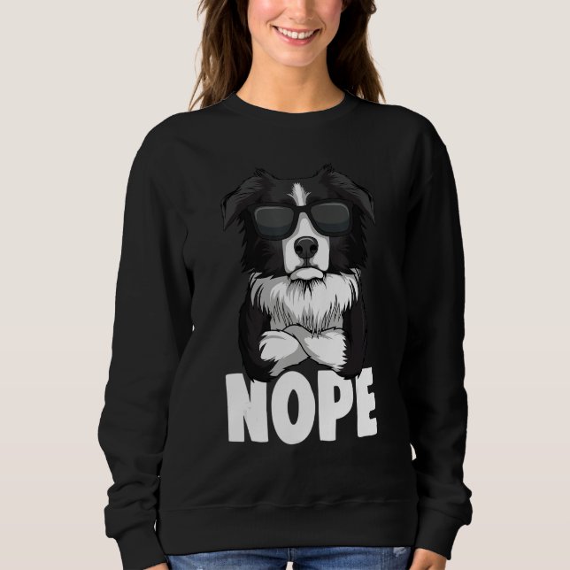 Border Collie Dog Kids Boys Women_1 T Shirt (Framsida)