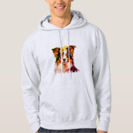 Border Collie Familjehund Hoodie