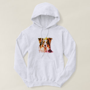 Border Collie Familjehund Hoodie