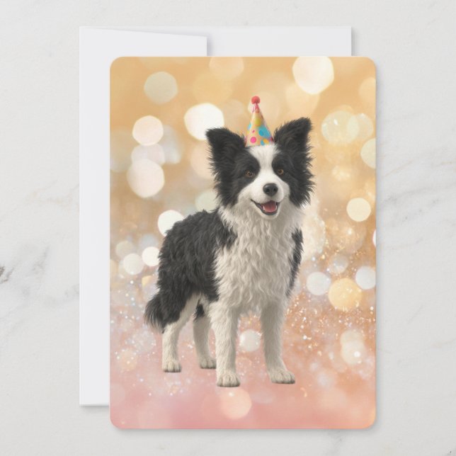 Border Collie Fårhund Inbjudningar (Framsida)