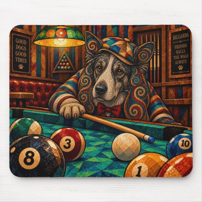 Border Collie, Geometriskt mosaik Musmatta (Framsidan)