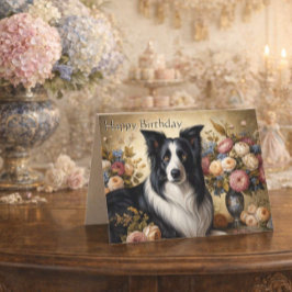 Border Collie Glad födelsedag Vik kort hilsning