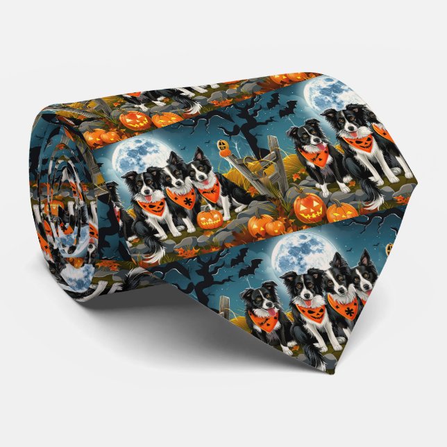 Border Collie Halloween Kuslig Slips (Rullad)