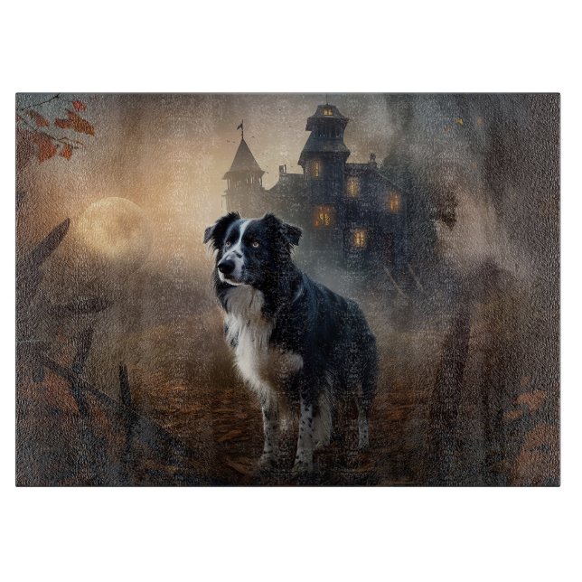 Border Collie Halloween Skräckinjagande (Framsidan)