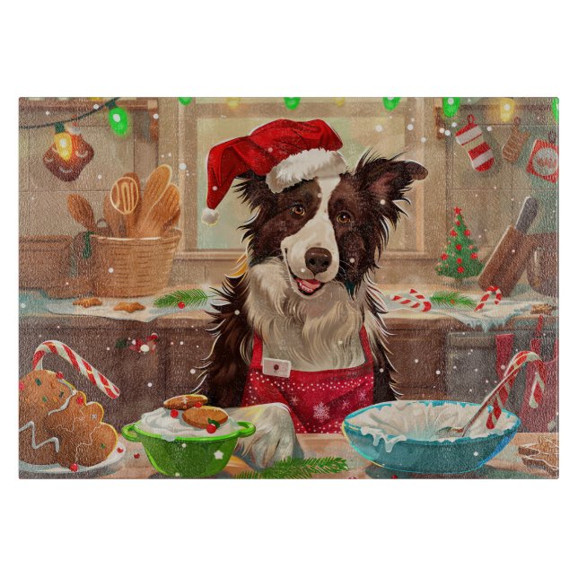 Border Collie Höjdarpåskaka: Festlig jul (Framsidan)