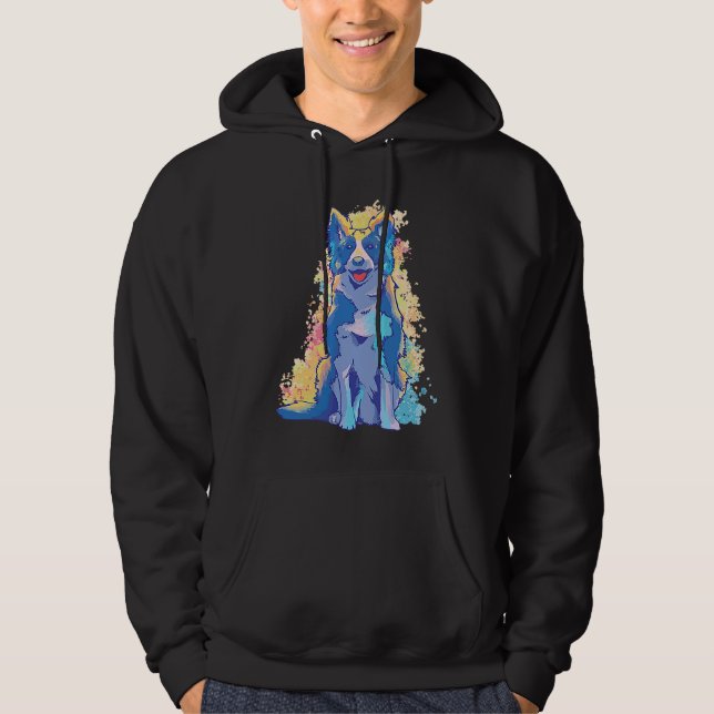 Border Collie Hoodie (Framsida)