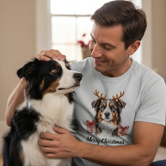 Border Collie hund - Border Ren T Shirt (Skapare uppladdad)