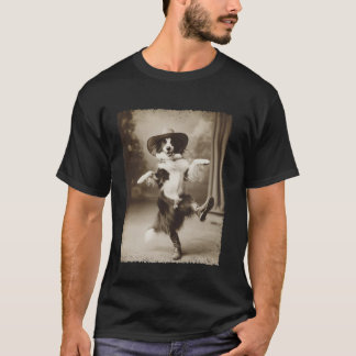 Border Collie Hund Dum Cowboy T Shirt