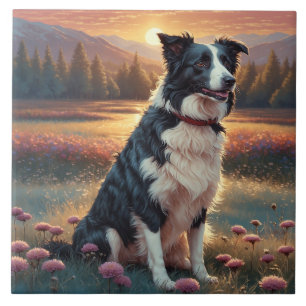 Border Collie Hund Kakelplatta