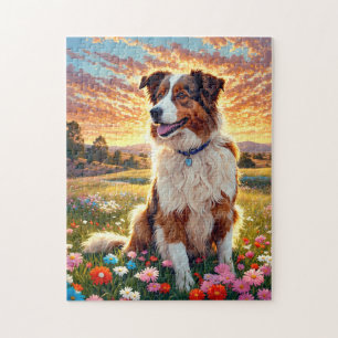 Border Collie Hund Pussel