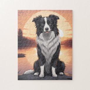 Border Collie Hund Pussel