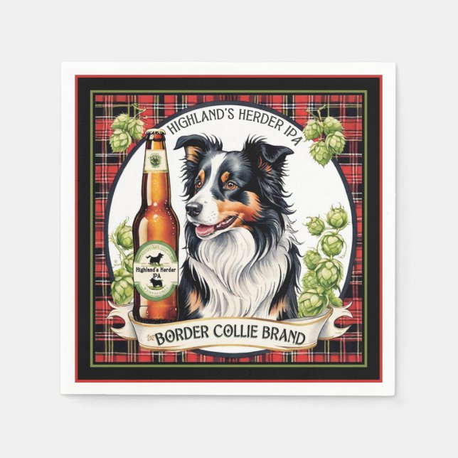 Border Collie IPA  Pappersservett (Framsidan)