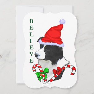 Border Collie jul Julkort