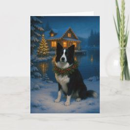 Border Collie Julkort Helgkort