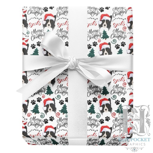 Border Collie julpapper (Skapare uppladdad)