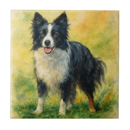 Border Collie Kakelplatta