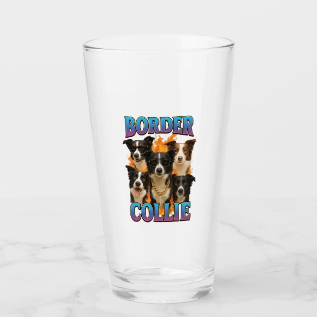 Border Collie-kopia Glaskopp (Framsida)