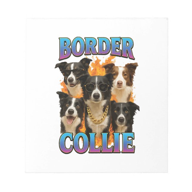 Border Collie Kopiera Anteckningsblock (Framsida)
