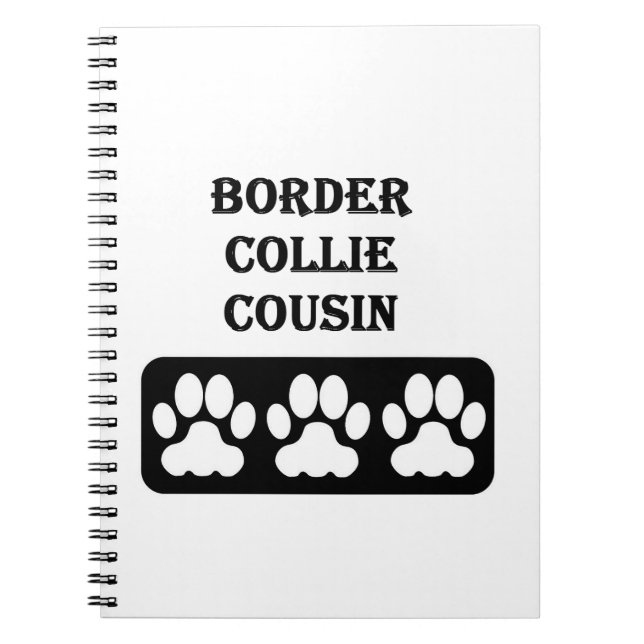 Border Collie Kusin Anteckningsbok (Framsidan)