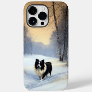 Border Collie Låt Det Snöa Jul