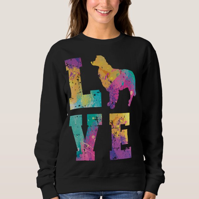 Border Collie Love T Shirt (Framsida)