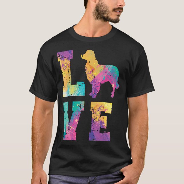 Border Collie Love T Shirt (Framsida)