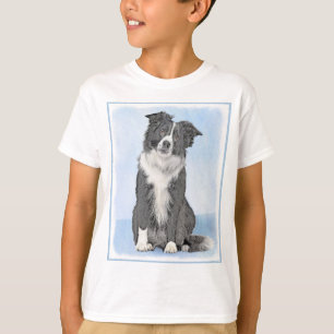 Border Collie-målning - Söt originell hundkonst T Shirt