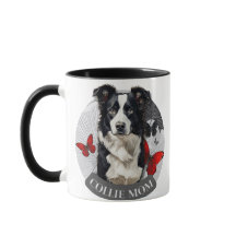 Border Collie Mamma Mugg – Kaffepresentkopp för hu