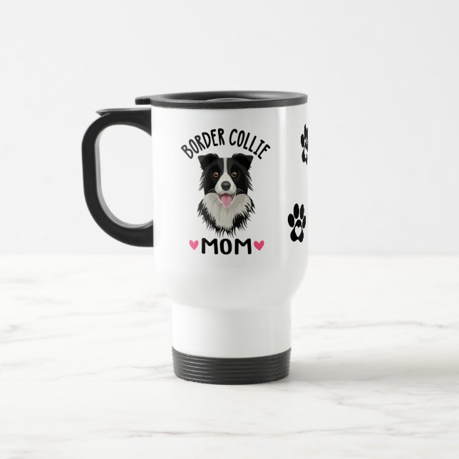  Border Collie Mamma Present Svart Vit Valp Hund   Resemugg (Vänster)