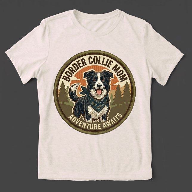 Border Collie Mamma Tri-blend T-shirt | BC Hundmam (Skapare uppladdad)