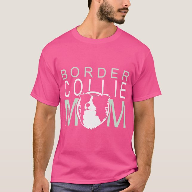 Border Collie Mom NickerStickers on Redbubble Rela T Shirt (Framsida)