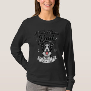 Border Collie Pappa Vintage Gravyr Hund Tröja Desi