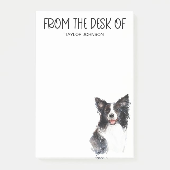Border Collie Post-it Block (Framsida)