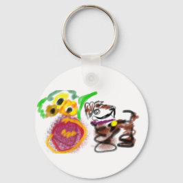 Border Collie sunflowers  Nyckelring