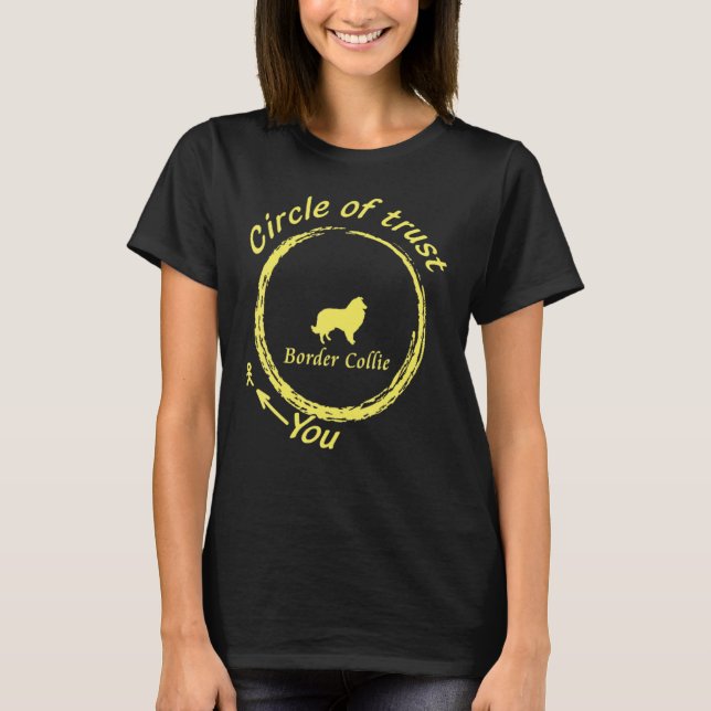 Border Collie T-shirt  Border Collie Circle of Tru (Framsida)