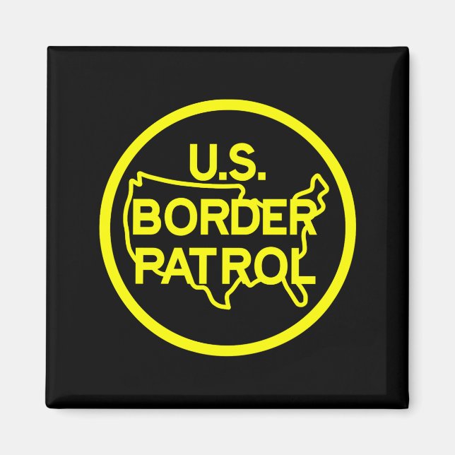 Border Patrol Est 1924 T Shirt  Magnet (Framsidan)