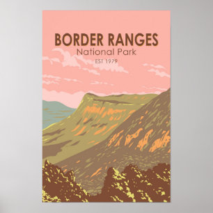Border Ranges nationalpark Australien Vintage Poster