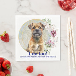 Border Terrier Jag Gör Också Servetter Med Hundar