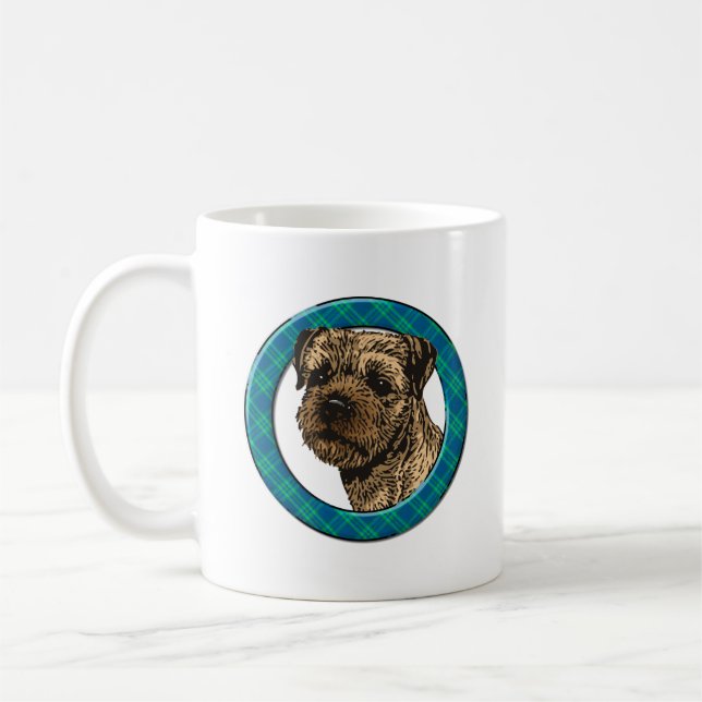 Border terrier kaffemugg (Vänster)