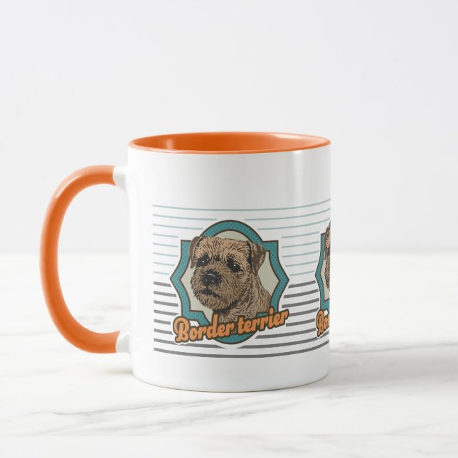 Border terrier mugg (Vänster)